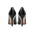 2019 High Heel Stiletto Women's Pumps black genuine leather x19-c077c Ladies Women custom Dress Shoes Heels For Lady